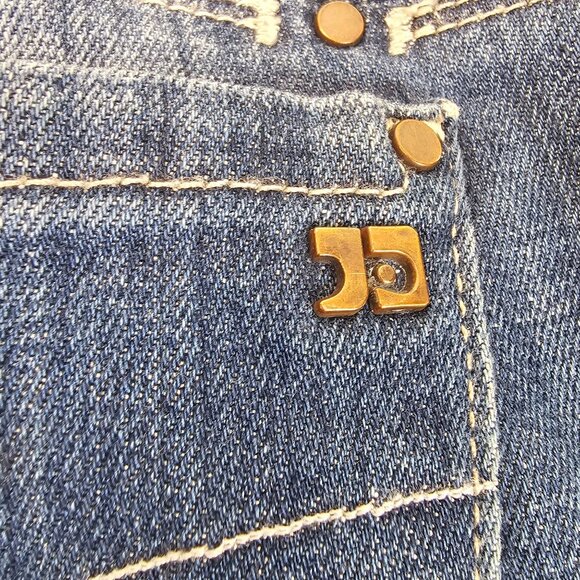 Womens Petite Fit W27 Blue Medium Washed Denim Capri Mom Normcore Casual Jeans - Picture 12 of 16